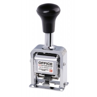 Automatic numbering machine OFFICE PRODUCTS, 6 digits, number height 4.5mm, silver, Stamps, Small office accessories