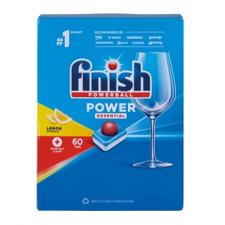 Dishwasher tablets FINISH Power Essential, 60pcs, lemon, Cleaning products, Cleaning & Janitorial Supplies and Dispensers