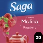 Tea SAGA, raspberry, 20 bags