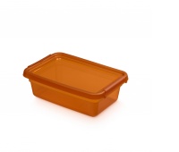 Pojemnik do przechowywania MOXOM BaseStore Color, 3l, amber, transparentny pomarańczowy