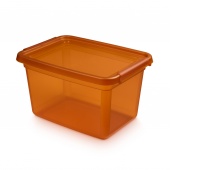 Storage container MOXOM BaseStore Color, 15l, amber, transparent orange