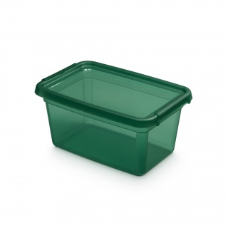Storage container MOXOM BaseStore Color, 4,5l, pine, transparent green, Boxes, Office equipment