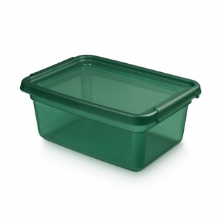 Storage container MOXOM BaseStore Color, 12,5l, pine, transparent green, Boxes, Office equipment