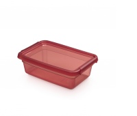 Pojemnik do przechowywania MOXOM BaseStore Color, 3l, rhubarb, transparentny r&oacute;żowy