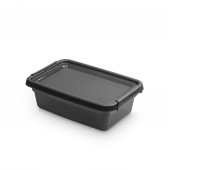 Storage container MOXOM BaseStore Color, 3l, coal, transparent black