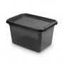 Pojemnik do przechowywania MOXOM BaseStore Color, 15l, coal, transparentny czarny, Pudła, Wyposażenie biura