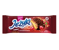 Ciastka JEŻYKI GOPLANA, 140g, dark cherry