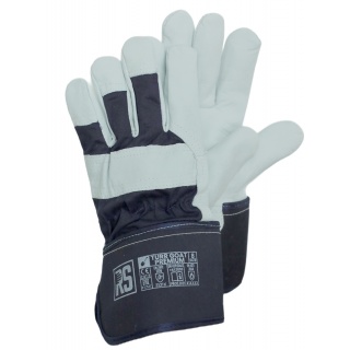 Gloves RS TURR GOAT PREMIUM, docker type, size 10, navy blue and white