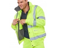 Warning jacket BEESWIFT Bomber, size XXXL, yellow