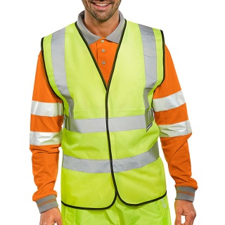 Warning vest BEESWIFT, size M, yellow