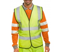 Warning vest BEESWIFT, size XXXL, yellow