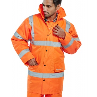 Warning jacket BEESWIFT Constructor, size M, orange