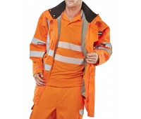 Warning jacket BEESWIFT Elsener, 7in1, size M, orange