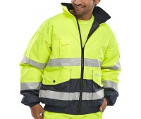 Warning jacket BEESWIFT Europe, bomber type, size 3XL, yellow