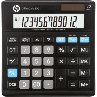 Office calculator HP-OC 300 II/INT BX, 12-digit display, 158x151x29mm, black