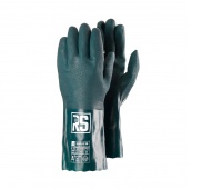 Rękawice chemiczne RS Duplo, 35 cm, rozm. 9, zielone