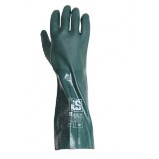 Rękawice chemiczne RS Duplo, 45 cm, rozm. 9, zielone, Rękawice, Ochrona indywidualna