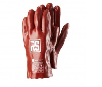 Rękawice chemiczne RS PVC, 27 cm, rozm. 10, czerwone