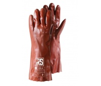 Rękawice chemiczne RS PVC, 40 cm, rozm. 10, czerwone