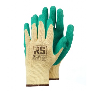 Gloves knitted RS Safe Ex, cotton, size 9, yellow and green