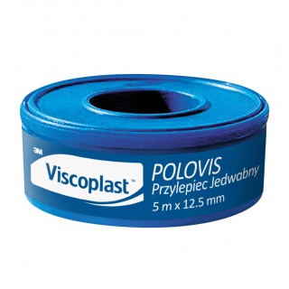 Silk adhesive VISCOPLAST Polovis, 12.5mmx5m, white