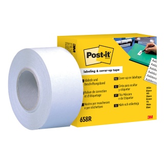 Corrective adhesive tape POST-IT, 25,4mmx17,7m, 1 roll, white