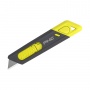 Safety knife PHC Metti, retractable blade, grey-yellow