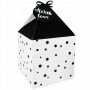 Gift box INCOOD, dots, 11x11cm, 4 pcs, white and black