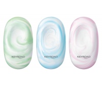 Eraser KEYROAD, soft, 2 pcs, blister, mix colors