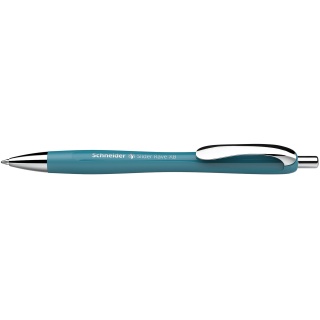 Długopis automatyczny SCHNEIDER Slider Rave, XB, 1szt., blister, turkusowy, Długopisy, Artykuły do pisania i korygowania