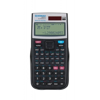 Kalkulator naukowy DONAU TECH, natur. zapis, 417 funkcji, 164x84x19 mm, czarny, Kalkulatory, Urządzenia i maszyny biurowe