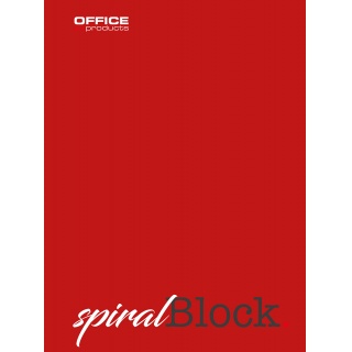 Sipral notebook OFFICE PRODUCTS, A4, line, 80 sheets, 70gsm, claret, Spiral Notebooks, Exercise Books and Pads
