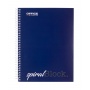 Sipral notebook OFFICE PRODUCTS, A5, line, 80 sheets, 70gsm, navy blue, Spiral Notebooks, Exercise Books and Pads