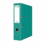 Binder BASIC-S, with rail, PP, A4/75, turquoise, Polypropylene binders, Document archiving