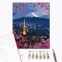 Malowanie po numerach BRUSHME, 40x50 cm, podróż po Japonii, 1 szt., Produkty kreatywne, Artykuły szkolne