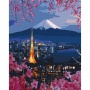 Malowanie po numerach BRUSHME, 40x50 cm, podróż po Japonii, 1 szt., Produkty kreatywne, Artykuły szkolne