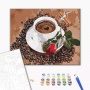 Paint by numbers BRUSHME, 40x50 cm, coffee with a touch of romance, 1 pcs.