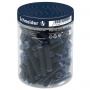 Ink cartridges SCHNEIDER, plastic jar, 100 pcs, navy blue