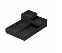 Zestaw pojemników MOXOM Modular Tray, 250x170x35mm, 5 szt., czarny