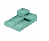Zestaw pojemników MOXOM Modular Tray, 250x170x35mm, 5 szt., turkusowy