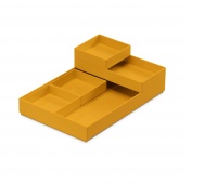 Zestaw pojemników MOXOM Modular Tray, 250x170x35mm, 5 szt., żółty