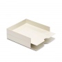 Set of containers MOXOM Modular Letter Tray, 320x260x60mm, 2 pcs, white