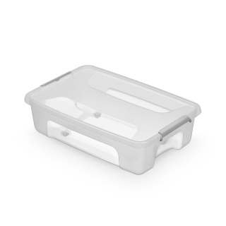 Container MOXOM PrimeStore Bedroller, with wheels, 580x390x275mm, 25l, transparent