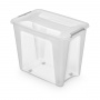 Container MOXOM PrimeStore, with wheels, 800x600x490mm, 73l, transparent