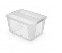 Pojemnik MOXOM PrimeStore, z kółkami, 800x600x430mm, 140l, transparentny