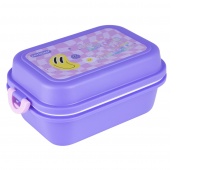 Lunch box KEYROAD, plastic, with compartment, Smile