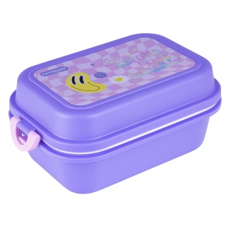 Lunch box KEYROAD, plastic, with compartment, Smile