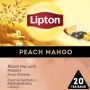 Tea LIPTON, pyramids, black, peach with mango, 20 bags