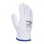 Work Gloves DONAU SAFETY, goat leather, size 8/M, white