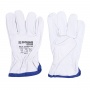 Work Gloves DONAU SAFETY, goat leather, size 9/L, white